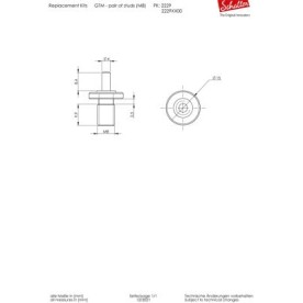 Schaller GTM TOM-Style Bridge Black non reverse Γέφυρα Ηλεκτρικής Κιθάρας