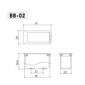Μπαταριοθήκη για Μπαταρία 9V Gotoh BB-02