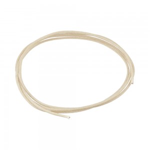 Μονό Υφασμάτινο Καλώδιο για κύκλωμα Ηλεκτρικής Κιθάρας Λευκό Hosco CBL-100CLW (ανά μέτρο)