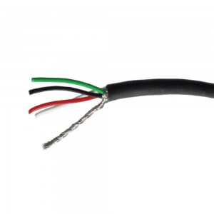 Τετραπλό Καλώδιο για κύκλωμα Ηλεκτρικής Κιθάρας Μαύρο CBL-4CW100 (ανά μέτρο)