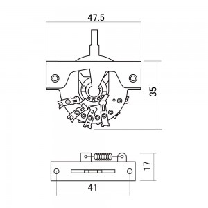 Πενταθέσιος Επιλογικός Διακόπτης Hosco DM-50S