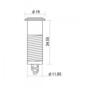 Stereo Input Flush Mount Jack Hosco EP-108B Stereo Input Flush Mount Jack Hosco EP-108B