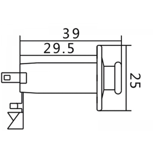 Stereo Input Jack για Ηλεκτρακουστική Κιθάρα Samwoo LJ35 Chrome Stereo Input Jack για Ηλεκτρακουστική Κιθάρα Samwoo LJ35 Chrome