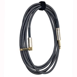 Caline CL-07 Υφασμάτινο Μαύρο Καλώδιο για Μουσικό Όργανο 3m