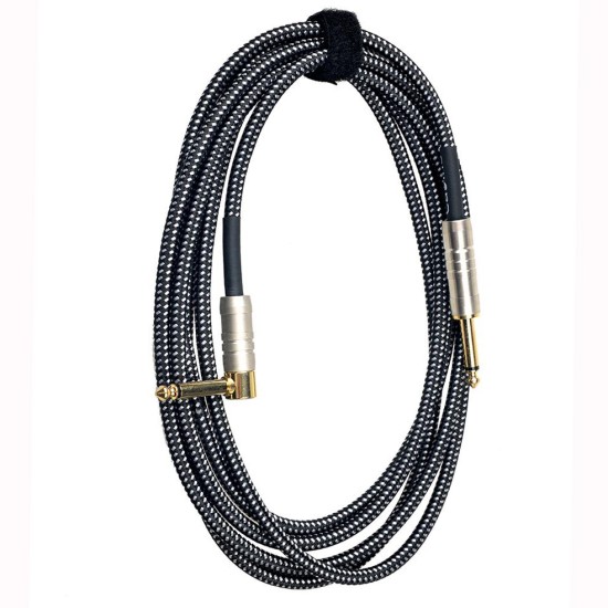 Caline CL-07 Υφασμάτινο Μαύρο Καλώδιο για Μουσικό Όργανο 3m