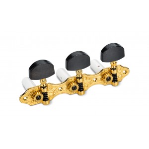 Κλειδιά Κλασικής Κιθάρας Schaller Hauser Ebony GO 3+3 Κλειδιά Κλασικής Κιθάρας Schaller Hauser Ebony GO 3+3