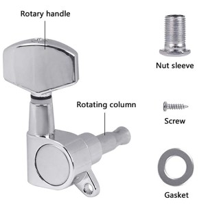 Κλειδιά Ακουστικής / Ηλεκτρικής Κιθάρας DizzyTunes DTK-51CR Chrome (3+3)