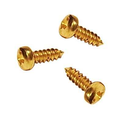 Βιδάκια Gold 2,2x6,5mm για Κλειδιά Μουσικών Οργάνων - 20 τμχ