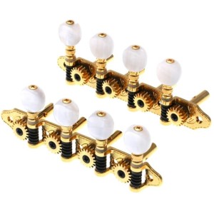 Κλειδιά Μπουζουκιού 8χορδου Grover MA-200 ΕS Gold με Λευκή Πέρλα Κουμπί  (4+4)