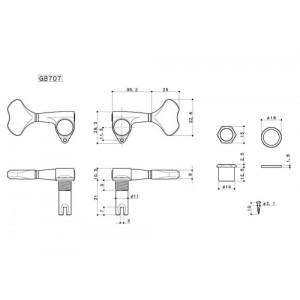 Κλειδιά Ηλεκτρικού Μπάσου Gotoh GB707 Chrome (σετ από 2L+2R) Κλειδιά Ηλεκτρικού Μπάσου Gotoh GB707 Chrome (σετ από 2L+2R)