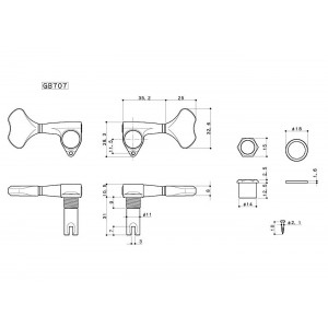 Κλειδιά Ηλεκτρικού Μπάσου Gotoh GB707 Chrome (σετ από 4) Κλειδιά Ηλεκτρικού Μπάσου Gotoh GB707 Chrome (σετ από 4)