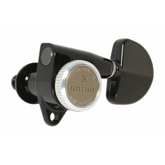 Gotoh SG301-20 MG-T Μαύρα (3+3) Κλειδιά Ακουστικής / Ηλεκτρικής Κιθάρας