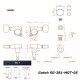 Gotoh SG381-07 MG-T (3+3) Χρυσά Κλειδιά Ηλεκτρικής Κιθάρας