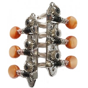 Κλειδιά Μπαγλαμά / Τζουρά Grover MA-200 SS Nickel με Κουμπί Καφέ Πέρλα (3+3) Κλειδιά Μπαγλαμά / Τζουρά Grover MA-200 SS Nickel με Κουμπί Καφέ Πέρλα (3+3)