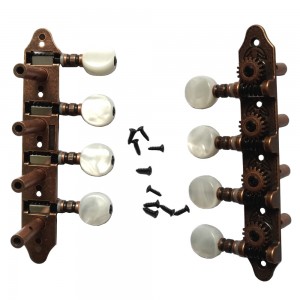 Κλειδιά Μπουζουκιού 8χορδου Grover MA-200 ANB Χάλκινα με Κουμπί Λευκή Πέρλα (4+4)