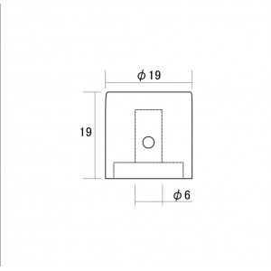 Καπάκι Ποτενσιόμετρου Μεταλλικό Flat Hosco MKB-19FF Μαύρο - Μέγεθος Μετρικό