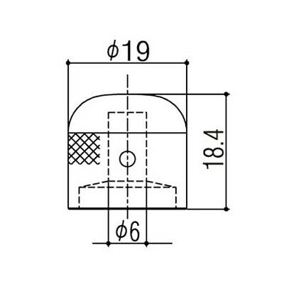 Καπάκι Ποτενσιόμετρου Gotoh VK-ART-02 (Skull) Chrome