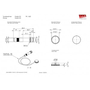 Schaller Oyster S/S Ακουστικός Πιεζοηλεκτρικός Μαγνήτης  Schaller Oyster S/S Ακουστικός Πιεζοηλεκτρικός Μαγνήτης