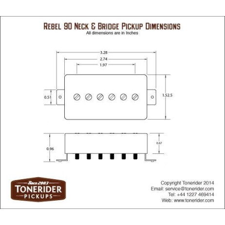 Tonerider R90V Bridge Rebel 90 Nickel