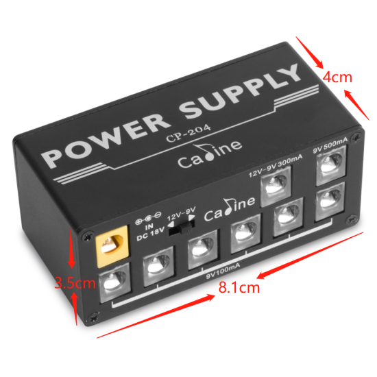 Τροφοδοτικό 8 DC εξόδων Caline CP-204 Mini Power Supply