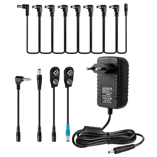 Τροφοδοτικό 9V JOYO JP-03 (EU) - Πλήρες σετ για 8 πετάλια