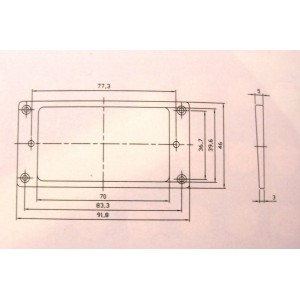 Pickup Ring Flat Bottom 3x5mm PR001 Ιβουάρ