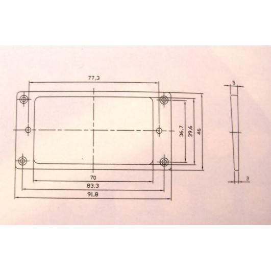 Pickup Ring Flat Bottom 3x5mm PR001 Μαύρο