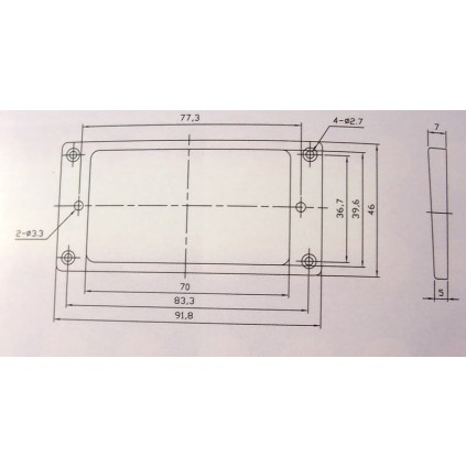 Pickup Ring Flat Bottom 5x7mm PR002 Ιβουάρ