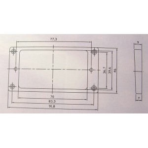 Pickup Ring Flat Bottom 7x9mm PR003 Ιβουάρ