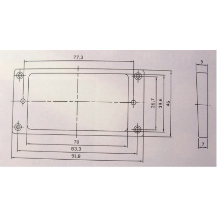 Pickup Ring Flat Bottom 7x9mm PR003 Ιβουάρ