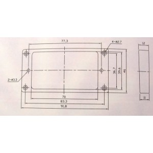 Pickup Ring Flat Bottom 11x12mm PR004 Ιβουάρ