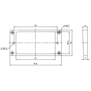 Pickup Ring Curved Bottom 7x9mm PR008 Ιβουάρ