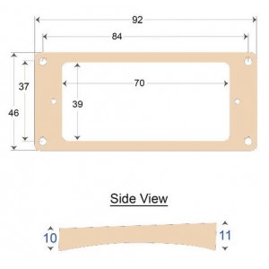 Pickup Ring Curved Bottom 10x11mm PR010 Ιβουάρ Pickup Ring Curved Bottom 10x11mm PR010 Ιβουάρ