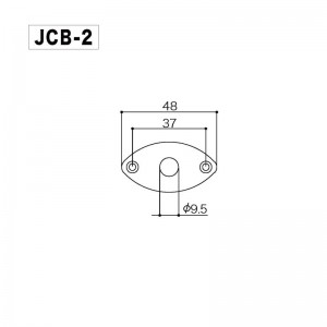 Jack Plate Οβάλ για Ηλεκτρική Κιθάρα Gotoh JCB-2 Chrome Jack Plate Οβάλ για Ηλεκτρική Κιθάρα Gotoh JCB-2 Chrome