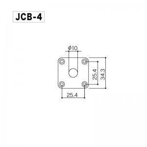 Jack Plate Τετράγωνο για Ηλεκτρική Κιθάρα Gotoh JCB-4 Chrome Jack Plate Τετράγωνο για Ηλεκτρική Κιθάρα Gotoh JCB-4 Chrome