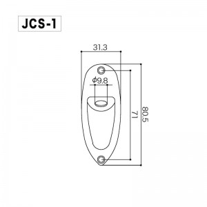 Jack Plate για Stratocaster Gotoh JCS-1 Chrome Jack Plate για Stratocaster Gotoh JCS-1 Chrome