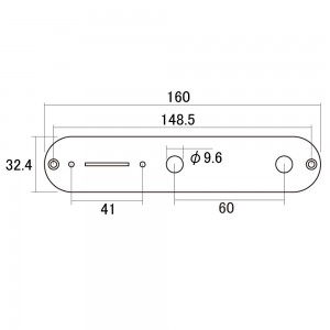 Control Plate για Telecaster Hosco CP-10NS Nickel Control Plate για Telecaster Hosco CP-10NS Nickel