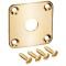 Gotoh JCB-4 Gold Jack Plate Τετράγωνο για Ηλεκτρική Κιθάρα