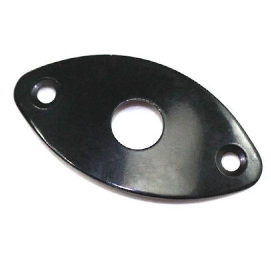 Jack Plate Οβάλ για Ηλεκτρική Κιθάρα Samwoo HJ003 BK
