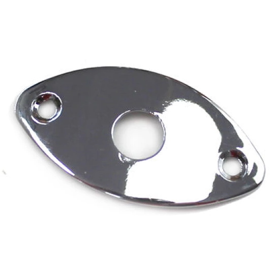 Jack Plate Οβάλ για Ηλεκτρική Κιθάρα Samwoo HJ003 CR