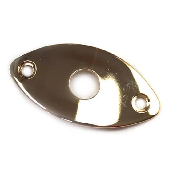 Jack Plate Οβάλ για Ηλεκτρική Κιθάρα Samwoo HJ003 GD