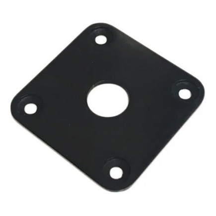 Jack Plate Τετράγωνο για Ηλεκτρική Κιθάρα Samwoo HJ015 BK