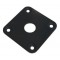 Jack Plate Τετράγωνο για Ηλεκτρική Κιθάρα Samwoo HJ015 BK