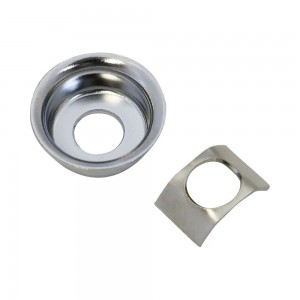 Jack Plate Στρογγυλό για Ηλεκτρική Κιθάρα τύπου Telecaster Hosco HK-15C