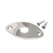 Jack Plate Οβάλ για Ηλεκτρική Κιθάρα Gotoh JCB-2 Chrome