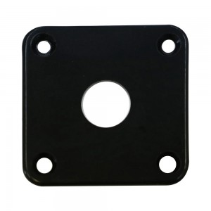 Jack Plate Τετράγωνο Πλαστικό για Ηλεκτρική Κιθάρα τύπου Les Paul Hosco P-100B Μαύρο Jack Plate Τετράγωνο Πλαστικό για Ηλεκτρική Κιθάρα τύπου Les Paul Hosco P-100B Μαύρο