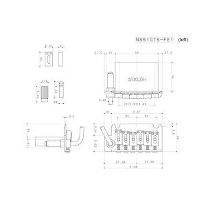 Μονάδα Τρέμολο Gotoh 510TS-FE1 Chrome για Αριστερόχειρες