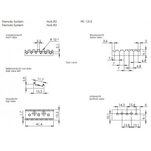 Schaller R2 Locking Nut Μαύρο