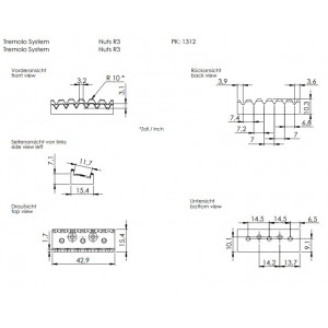 Schaller R3 Locking Nut Μαύρο