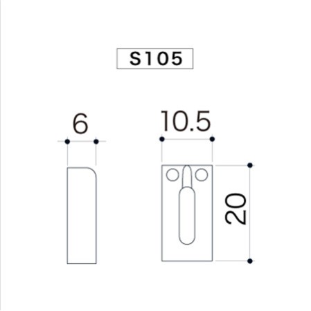Βαγονάκια για Γέφυρα Ηλεκτρικής Κιθάρας Gotoh S105 Chrome (σετ από 6)